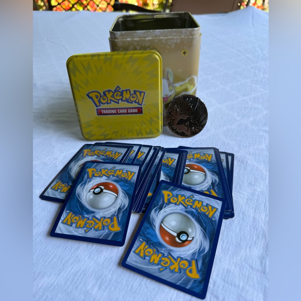 Pokemon trading cards & coin